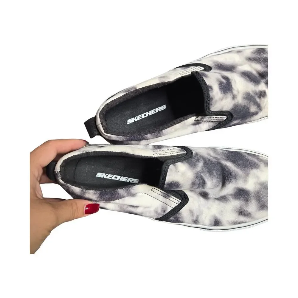 Skechers Gray Canvas Slip-On Boy's Shoes Size: 3